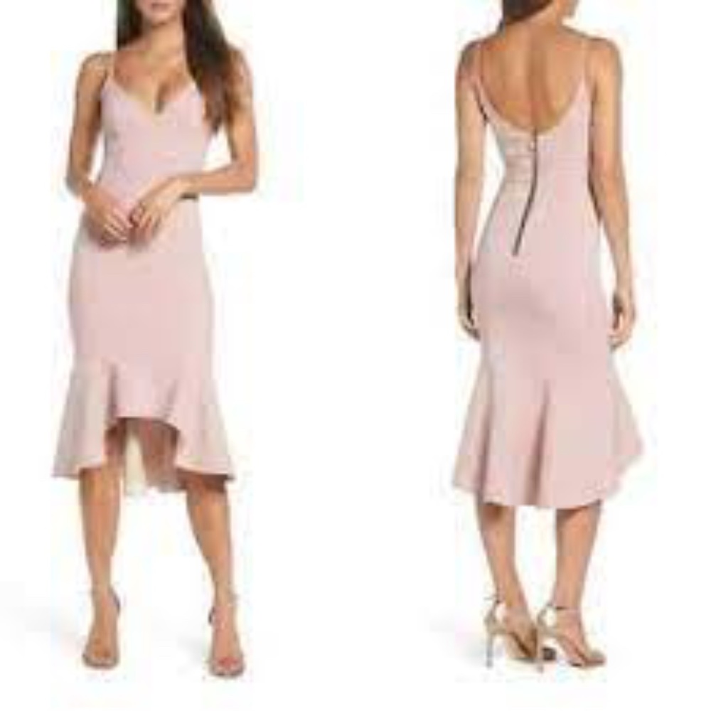 Maria Bianca Nero Christy Flounce High/Low Slipdress